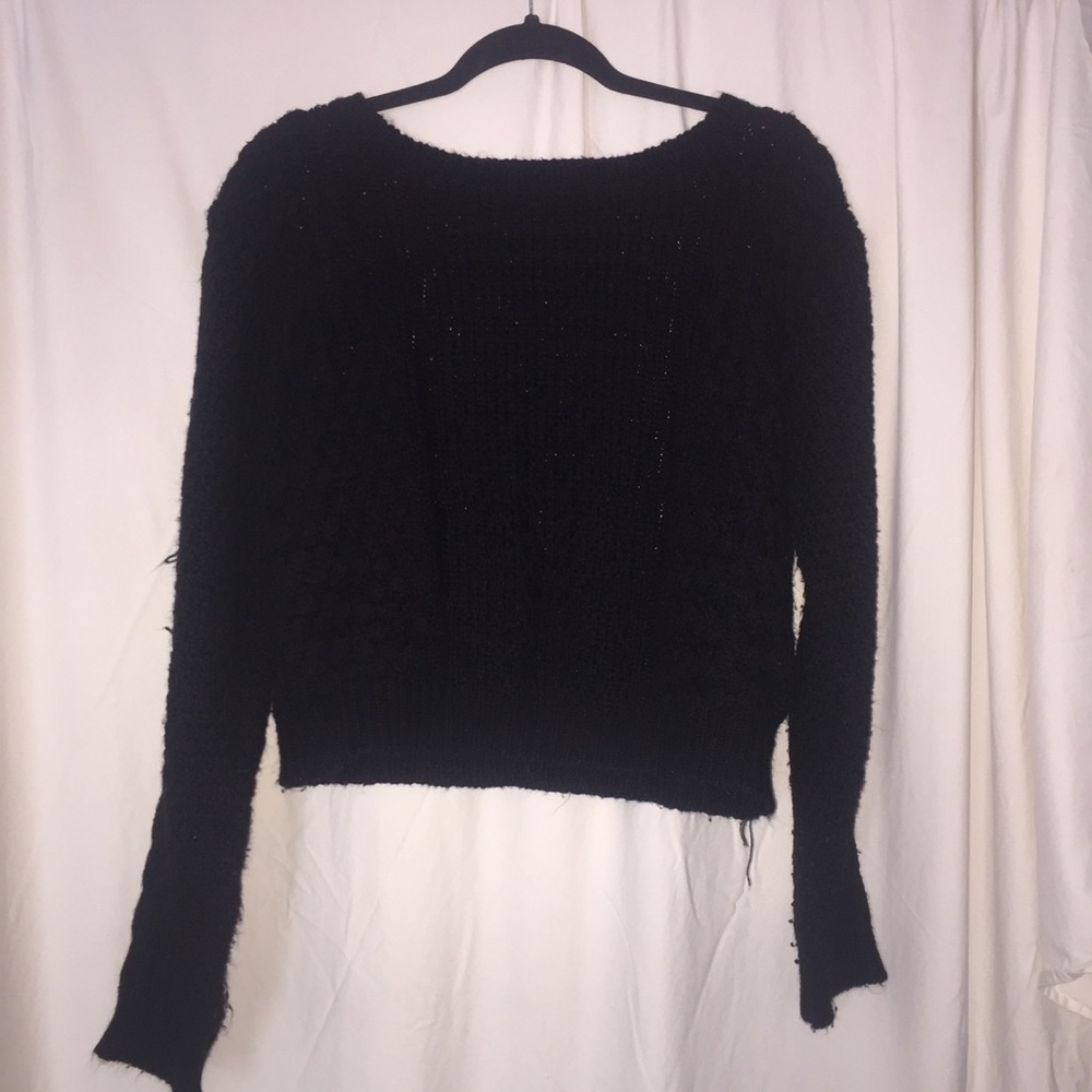 Cable Knit Slouch Sweater - Picture 3 of 4
